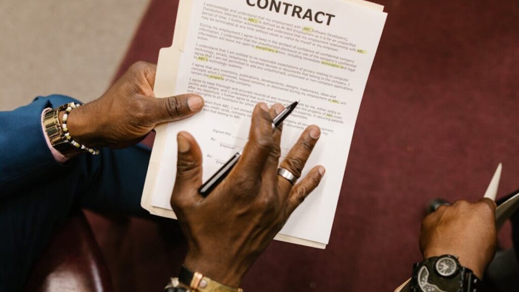 Télécharger le contrat de fin de travail en PDF gratuit